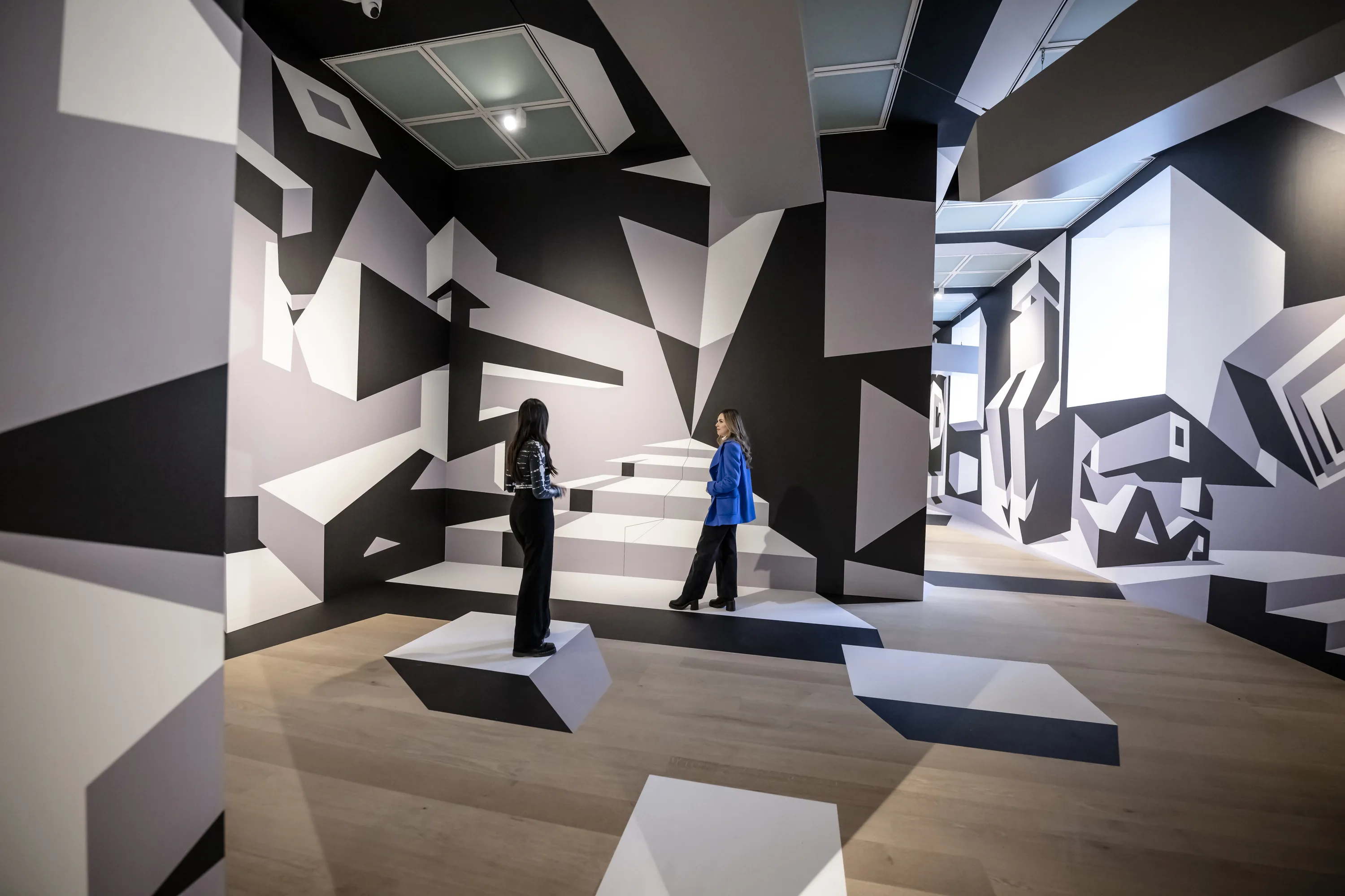 Immersive Room at Kunstpalast Duesseldorf Christoph Niemann photo by Andreas Endermann