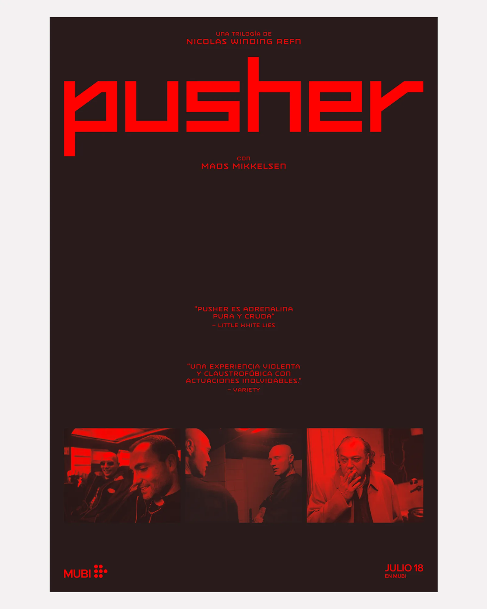 MUBI PUSHER POSTER