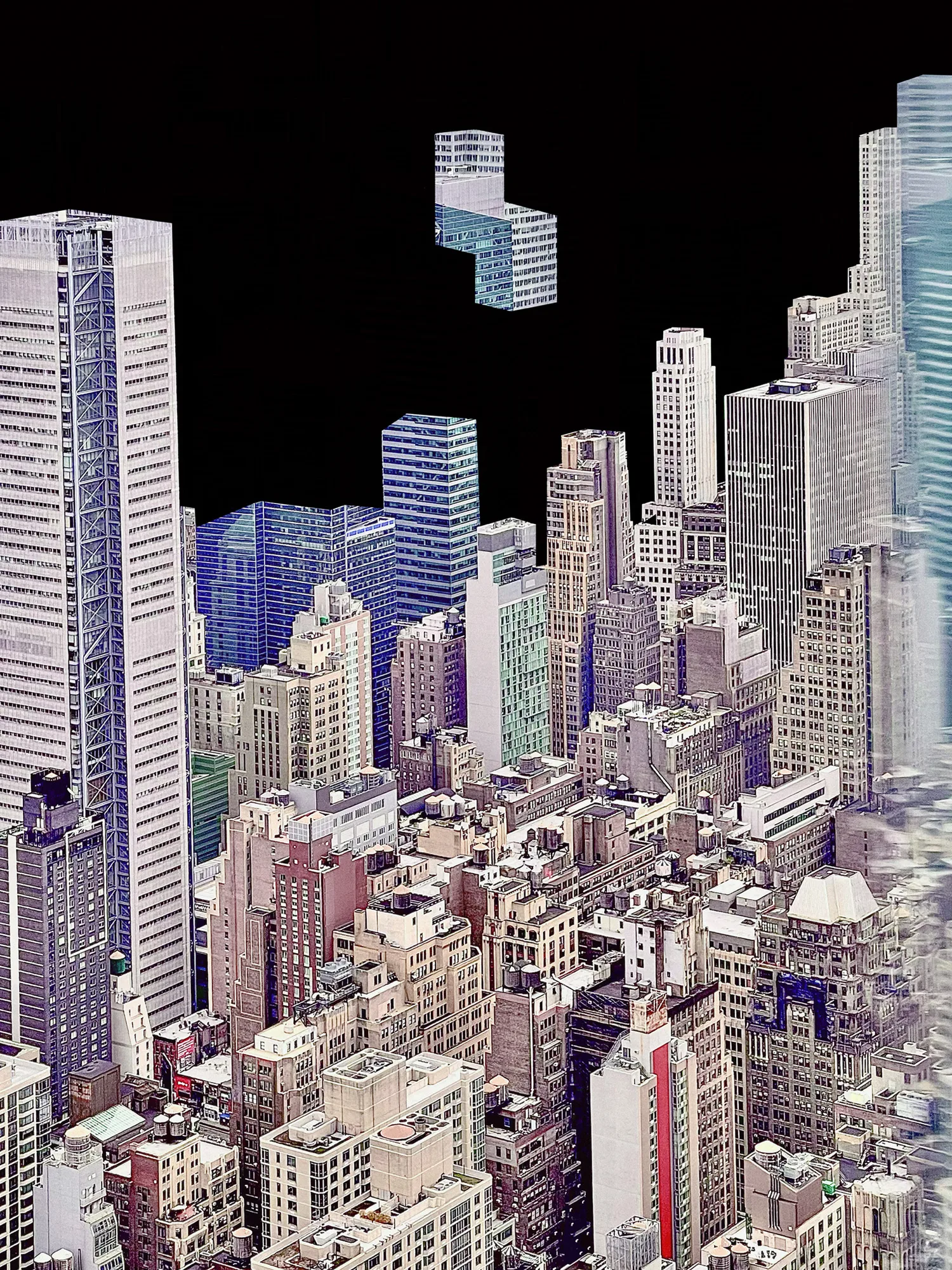 Midtown Edition 56x42 Photodrawing by Christoph Niemann