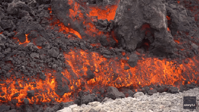 Storyful 308163 Lava From Iceland Eruption Engulfs Road to Grindavik ezgif com video to gif converter